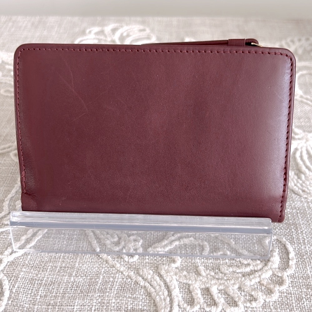 Radley London Heritage Burgundy Scottie Dog Outline Bovine Leather Wallet - Picture 2 of 14